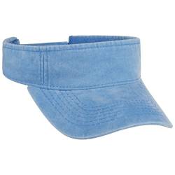 Lipodo Washed Cotton Visor Baumwollvisor Sonnenvisor Damen/Herren - mit Schirm Frühling-Sommer - One Size türkis von Lipodo