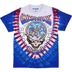 Liquid Blue Herren Grateful Revolutionary Dead USA SYF T-Shirt, Batik, L von Liquid Blue