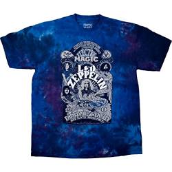 Liquid Blue Herren Led Zeppelin Wembley 71 Electric Magic Empire Pool T-Shirt, Batik, Mittel von Liquid Blue