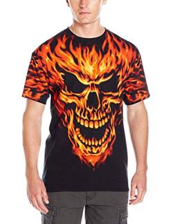 Liquid Blue Herren Raging Inferno T-Shirt, schwarz, X-Groß von Liquid Blue