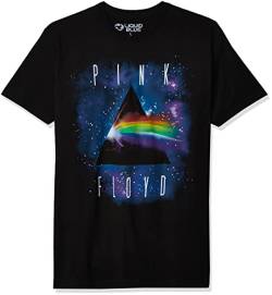 Liquid Blue Pink Floyd Dark Side Space Herren-T-Shirt, Übergröße, kurzärmelig, schwarz, Mittel von Liquid Blue