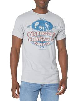 Liquid Blue Unisex-Erwachsene Creedence Clearwater Revival Travelin' Band T-Shirt, GRAU, Mittel von Liquid Blue