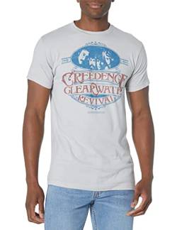 Liquid Blue Unisex-Erwachsene Creedence Clearwater Revival Travelin' Band T-Shirt, grau, Groß von Liquid Blue