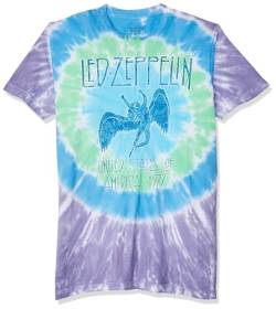 Liquid Blue Unisex-Erwachsene Led Zeppelin Ramble On Swan Song SS Tee T-Shirt, Batik, Large von Liquid Blue