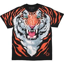 Liquid Blue Unisex-Erwachsene Nature Tiger T-Shirt, Schwarz, XL von Liquid Blue