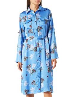 Liquorish Damen Midi-Hemdkleid mit Blumenmuster in Hellblau Hochzeitskleid, blau, 38 von Liquorish