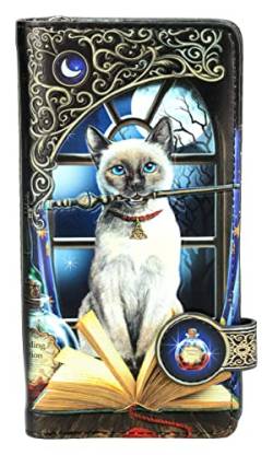 Fantasy-Geldbörse mit Katze - Hocus Pocus, geprägt, Motiv von Lisa Parker | Geldbeutel, viele Fächer, Portemonnaie, H 18,5 cm von Lisa Parker