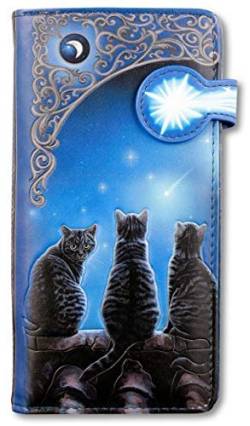 Fantasy-Geldbörse mit Katze - Witching Hour - geprägt | Geldbeutel, Mehrfarbig by Lisa Parker von Lisa Parker