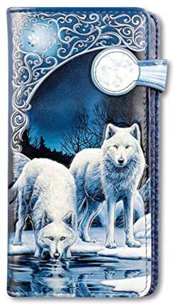 Fantasy-Geldbörse mit Wölfen - Warriors of Winter - geprägt | Geldbeutel, Mehrfarbig by Lisa Parker von Lisa Parker