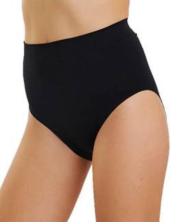 LisaModa Damen Taillenslips 6er Pack Seamless Schwarz XL-XXL von LisaModa