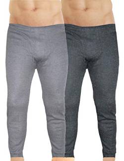 LisaModa Herren Thermounterhose 2er Pack grau Winter Leggings Größe XL von LisaModa