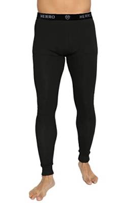 LisaModa Herren Thermounterhose Schwarz Größe L von LisaModa