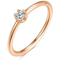 Lisandra Scott Silberring Ring mit weißem Stein 925 Silber, Verlobungsring, Solitär-Ring von Lisandra Scott