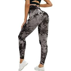 Lishang Sport Leggings Damen High Waist Blickdicht Scrunch Butt Leggings Push Up Booty Sporthose Seamless für Gym Yoga Fitness Sportleggings von Lishang