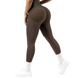 Lishang Sport Leggings Damen High Waist Blickdicht Scrunch Butt Leggings Push Up Booty Sporthose Seamless für Gym Yoga Fitness Sportleggings von Lishang