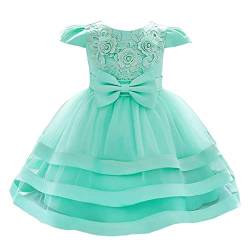 Lito Angels Blumenmädchen Hochzeit Kleid Elegantes Ballkleid Prinzessinenkleid für Baby Mädchen Größe 18-24 Monate 92 Mintgrün Grün 424 von Lito Angels