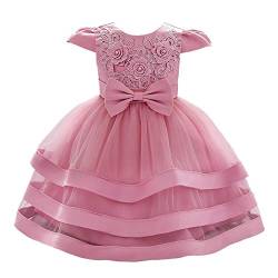 Lito Angels Blumenmädchen Hochzeit Kleid Elegantes Ballkleid Prinzessinenkleid für Baby Mädchen Größe 18-24 Monate 92 Staubige Rose 424 (Tag-Nummer 90) von Lito Angels