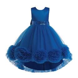 Lito Angels Elegantes Prinzessin Kleid Hochzeit Blumenmädchen Ballkleid Tüllkleid für Kleinkind Mädchen Größe 2-3 Jahre 98, Königsblau (Tag-Nummer 100) von Lito Angels