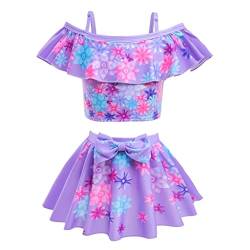 Lito Angels Encanto Isabella Badeanzug Zweiteiler für Kinder Mädchen, Badekleid Schwimmanzug Größe 3-4 Jahre 104 von Lito Angels