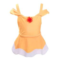 Lito Angels Prinzessin Belle Badeanzug Einteiler für Kinder Mädchen, Sommer Bademode Schwimmanzug mit Rock Größe 4 Jahre 104 von Lito Angels