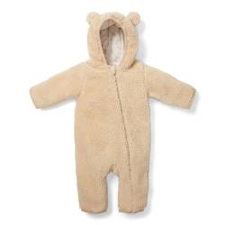 Little Dutch CL07823321 Teddyfleece Overall mit Ohren - beige (Gr. 62/68) von Little Dutch