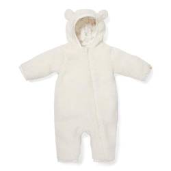 Little Dutch CL07893121 Teddyfleece Overall mit Ohren weiß (Gr. 50/56) von Little Dutch