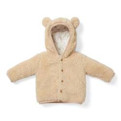 Little Dutch CL25823821 Teddyfleece Jacke mit Ohren beige (Gr. 92) von Little Dutch