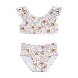 Little Dutch CL46403901 Bikini mit Volants/Rüschen mit UV-Schutz (UPF 50+) - Vintage Little Flowers (Gr. 98/104) von Little Dutch