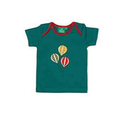 Little Green Radicals - Baby & Kids Organic Applique Short Sleeve T-Shirt with Envelope Neck for Boys & Girls - Age 0-5 von Little Green Radicals