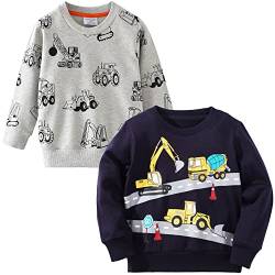 Little Hand Baby Jungen Sweatshirt Kinder Warme Pullover Streetwear Oberbekleidung 122 von Little Hand
