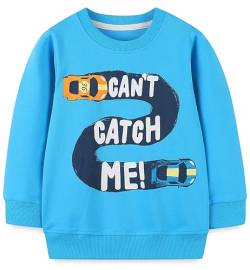 Little Hand Jungen Pullover Kinder Sweatshirt Dinosaur Jumper Sweater Baumwolle Langarm T Shirts 122 von Little Hand