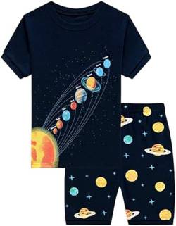 Little Hand Jungs, Pijamas DOS Piezas para Niños Pyjama-Set, 3# Planet, 5-6 Years von Little Hand