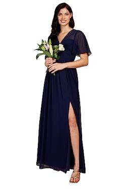 Little Mistress Damen Navy Twist Maxi Brautjungfernkleid, 38 von Little Mistress