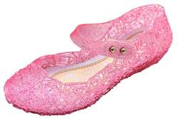 L-Peach Mädchen Fantasie Prinzessin Schuhe Kristall Schuhe für Bankett Tanzschuhe Cosplay EU24 Pink von Little-Peach