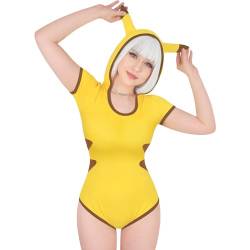 LittleForBig Baumwolle Hoodie Strampler Onesie Pyjamas Bodysuit - Ich Wähle Dich Klassische Serie Gelb S von LittleForBig