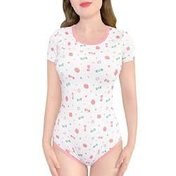 LittleForBig Baumwolle Strampler Onesie Pyjamas Bodysuit-Baby-Beeren Strampler Rosa XXL von LittleForBig