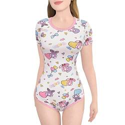 LittleForBig Baumwolle Strampler Onesie Pyjamas Bodysuit-Baby Usagi & Bella Strampler Rosa XS von LittleForBig