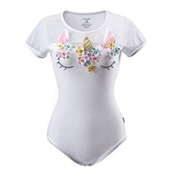 LittleForBig Baumwolle Strampler Onesie Pyjamas Bodysuit –Einhorn Weiß XL von LittleForBig