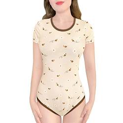 LittleForBig Baumwolle Strampler Onesie Pyjamas Bodysuit-Honey Strampler Braun S von LittleForBig