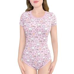 LittleForBig Baumwolle Strampler Onesie Pyjamas Bodysuit-Pastellhimmel Strampler Rosa S von LittleForBig