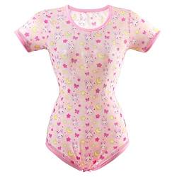 LittleForBig Usagi Netzgarn Strampler Onesie Pyjamas Bodysuit Rosa M von LittleForBig