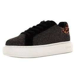 LIU JO SHOES Damen Kylie Sneaker, Black, 37 EU von Liu Jo