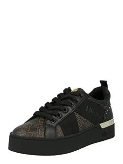 LIU JO SHOES Damen SLVIA Sneaker, Black/Brown, 38 EU von Liu Jo