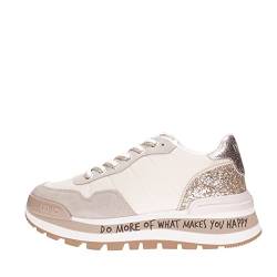 Liu Jo Damen Sneaker Low Amazing 01 Gold/beige/Taupe 37 von Liu Jo