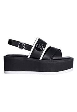 Liu Jo Schuhe für Damen, Modell Sandalen mit Keilabsatz SA3101P0102, aus Kunstleder., Schwarz , 39 EU von Liu Jo