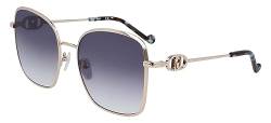 Liu Jo Unisex LJ155S Sunglasses, 711 Shiny Gold, 57 von Liu Jo