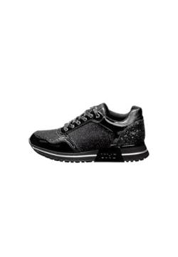 Scarpe Liu-Jo sneaker Kiss 636 ecopelle black/ glitter mesh Z24LJ05 4F3711 EX205S 22222 35 von Liu Jo