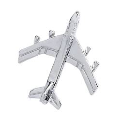 Flugzeug Brosche Silber Flugbegleiter Tie Pin Jet Flight Badge Brosche Accessoire-SOME Design Brosche, Manns Krawattenkragen Pin von Liummrcy