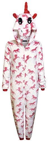 Live It Style It Einhorn Onesie Frauen Bequeme Pyjamas Mens Soft-Sleepsuit Geschenke für Damen Tier Erwachsene Overall verkleiden Kostüm von Live It Style It