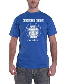 Beastie Boys T Shirt Intergalactic Robot Band Logo Nue offiziell Herren Blau L von Live Nation